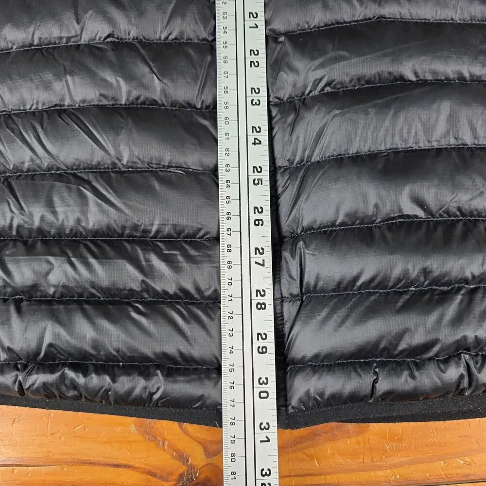 Burton Women's Evergreen Long Down Puffer Jacket Size S Black Full Zip Hooded